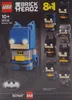 The image shows the packaging for a LEGO BrickHeadz Batman 8-in-1 set. The main product is displayed prominently on the left, with smaller images of the 8 different buildable models on the right. The LEGO and BrickHeadz logos are visible, along with produc Anteprima dell’immagine prodotto