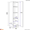 Flex Well Vorratsschrank Nano BxTxH 50 x 57 x 200 cm buche Produktbild-Vorschau 8