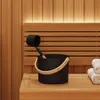 vidaXL Sauna Zubehör Set 2 Stk. Schwarz Produktbild-Vorschau 3