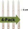 TIMBERMIK Ø5cm 4 ks Dřevěné Palisády se Špičkou Délka 200 Náhled obrázku produktu 2
