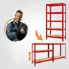 MONZANA® Schwerlastregal 180x90x40cm 875kg rot 5 Produktbild-Vorschau 8