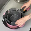 Intirilife 6x Pfannenschutz Pfannenschoner aus Filz in Grau Produktbild-Vorschau 4