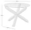 home24 Couchtisch - Rund - Glas / Eiche Massiv Produktbild-Vorschau 9