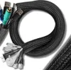 Kryt kabelu, 3 m, černý, organizér na kabely a vodiče Náhled obrázku produktu 1