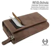 ROYALZ « Orelia » Portefeuille vintage en cuir pour femme Voir les images du produit 13