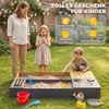 AIYAPLAY Sandkasten 2-teilig 150x90 cm Sandkiste aus Holz Produktbild-Vorschau 9