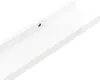 Close-up view of a white shelf with a mounting hole. Anteprima dell’immagine prodotto