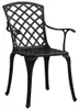 vidaXL 3dílná sada Bistro Set Cast Aluminium Black Náhled obrázku produktu 1