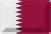 vianmo Blechschild 20x30 cm Katars Qatar Flagge Fahne Produktbild-Vorschau 1