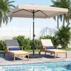 Ombrellone da balcone COSTWAY 210x130 cm, ombrellone Anteprima dell’immagine prodotto 8