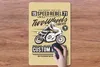 MuchoWow® Mauspad Mousepad Motorrad - Briefe - Jahrgang Produktbild-Vorschau 3