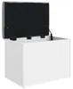 vidaXL Banc avec espace de rangement blanc 62x42x45 cm Bois Voir les images du produit 4