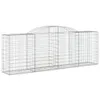 Gabionen mit Hochbogen 13 Stk 300x50x100/120cm Verzinktes Produktbild-Vorschau 3