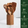 Bikolo® Kochbesteck Set Holz 10-teilig mit Halter - Produktbild-Vorschau 3