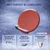 PremiumX PXA80 Satellitenschüssel 80cm Aluminium Ziegelrot Produktbild-Vorschau 7