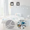 REDBEST Kinder-Bettwäsche grau 1x 100x135 cm + 1x 40x60 cm Produktbild-Vorschau 3
