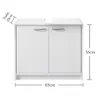 SMASH Badezimmer Waschbeckenunterschrank Weiß matt 63x55x29 Produktbild-Vorschau 22