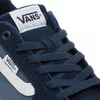 A close-up view of a blue Vans shoe, focusing on the laces and branding. Produktbild-Vorschau