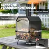Outsunny Outdoor Pizzaofen Holzbefeuerter Pizza Ofen Produktbild-Vorschau 6