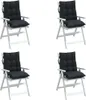 vidaXL Niedriglehner-Auflagen 4 Stk. Schwarz Oxford-Gewebe Produktbild-Vorschau 3