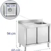 Expondo Royal Catering Skříň pod dřez - 1 umyvadlo -  - Náhled obrázku produktu 9