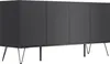 Kommode Maxim 155cm stehend 4 Türen Grafit : Grafit Produktbild-Vorschau 5