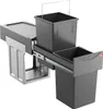 A pull-out kitchen waste bin system with two compartments. Produktbild-Vorschau