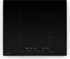 A top-down view of a black induction hob with four cooking zones and a digital control panel. Náhľad obrázku produktu