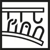 An icon representing sandpaper sheets hanging from a rack. Produktbild-Vorschau