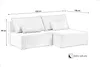 210 cm Ecksofa mit Holzbeine FLUFFY mit Relaxfunktion, mit Produktbild-Vorschau 7