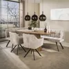 Villa Möbel Esstisch Wave dänisch oval aus Mangoholz 180 x Produktbild-Vorschau 5