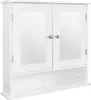 ML-Design zrcadlová skříňka do koupelny, 56x58x13 cm, bílá, Náhled obrázku produktu 1