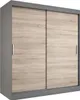 Schiebetürenschrank 180x200cm - Anthrazit Matt & Sonoma Produktbild-Vorschau 8