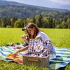 Cesto da picnic in vimini per 4 persone, set di posate, Anteprima dell’immagine prodotto 21
