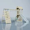 OutdoorToys Spielturm Kiruna aus Holz in Blau Babyschaukel Produktbild-Vorschau 1
