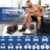 DH FitLife Haltères Réglables 3 à 24 KG, Ensemble 12 en 1 Voir les images du produit 3