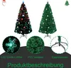 LZQ 120cm LED umelý vianočný stromček s vláknovou optikou, Náhľad obrázku produktu 4