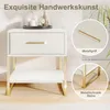 Set van 2 nachtkastjes, meerkleurige LED-verlichting, lade, Productafbeelding-voorbeeld 4