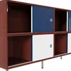 Sideboard 140x40x80cm aus MDF, Kommode mit 8 Schiebetüren Produktbild-Vorschau 2