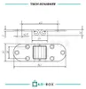 AG-BOX Scharniere 30x80x2mm Tisch Edelstahl A2, 5 Stück Produktbild-Vorschau 2