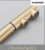 KLARWERK® Felix | ausziehbare 3-Wege Armatur Edelstahl Gold Produktbild-Vorschau 9