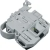 A gray plastic appliance part, likely a latch or lock mechanism, is shown against a white background. Produktbild-Vorschau