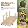 GOPLUS Holzbrücke aus Tannenholz, 150 x 67 x 55cm Produktbild-Vorschau 4