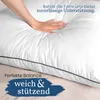 Gentle North Hochwertige Kopfkissen 80x80 cm groß in Produktbild-Vorschau 3
