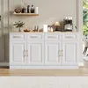 STILVORA Sideboard mit Stauraum,Buffetschrank landhausstil Produktbild-Vorschau 2