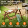 ML-Design Kindersitzgarnitur für Draußen, Braun, Sitzgruppe Produktbild-Vorschau 2