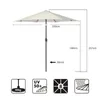 Sekey Sonnenschirm 330cm Alu Gartenschirm 8-eckiger Produktbild-Vorschau 4