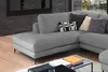 KAWOLA Sofa CARA Wohnlandschaft U-Form Cord grau Longchair Produktbild-Vorschau 3
