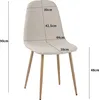 Esszimmerstühle 4er Set FANO beige- Komfortabler Produktbild-Vorschau 5
