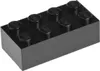 A single black LEGO brick on a white background. Náhled obrázku produktu